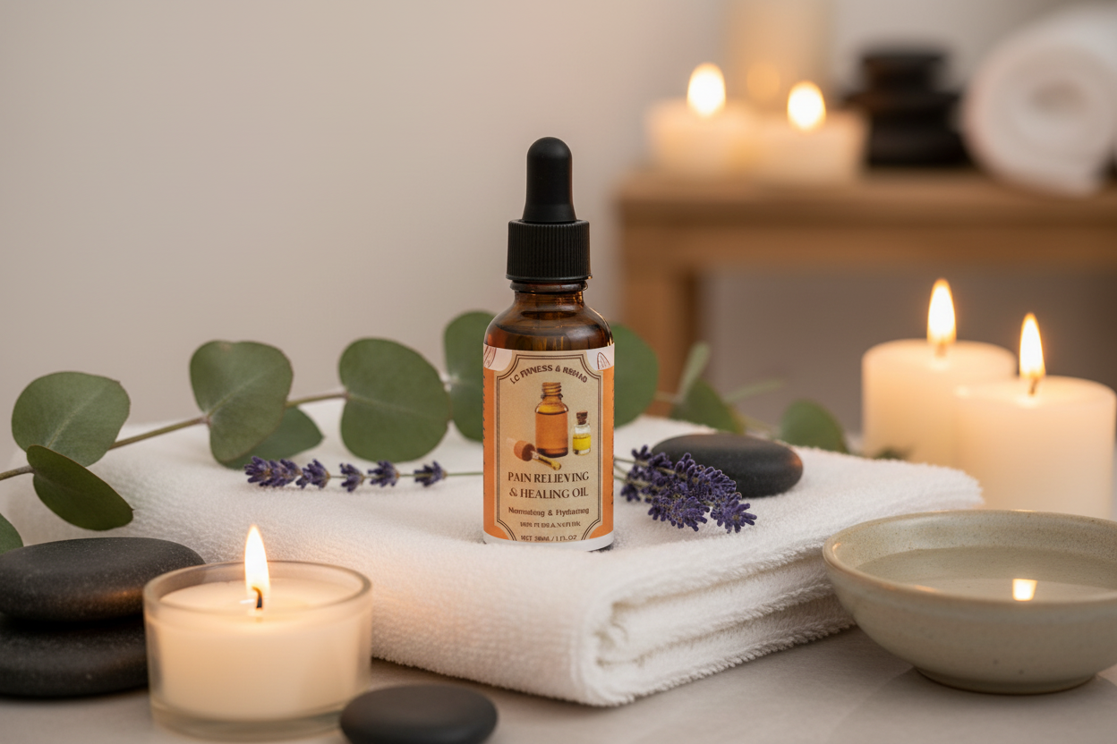 Natural Pain Relief Oil - Spa Setting
